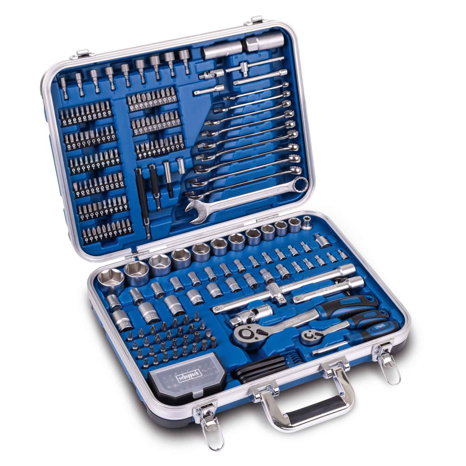 Scheppach Werkzeugkoffer TB235 – 233-teiliges Set im ABS-Kunststoffkoffer