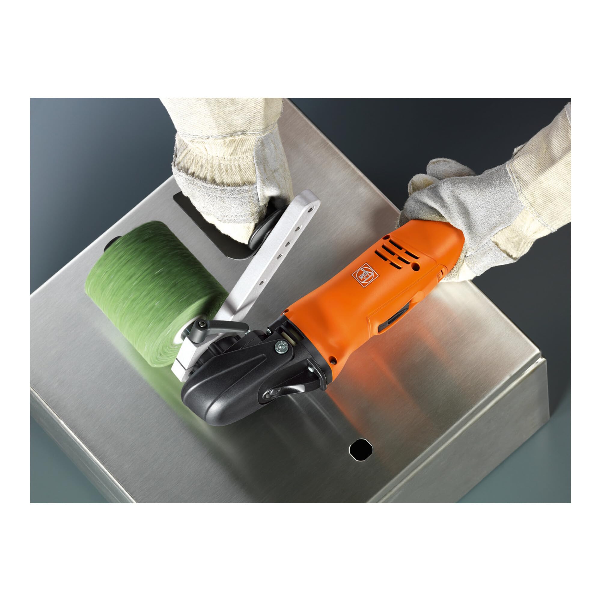 FEIN 72214950010 – Set FEIN Start Edelstahl WPO 14-25 E – Polierset Edelstahl; WPO 14-25 E – Profi-Set, kabelgebundene Maschine, Schleifen