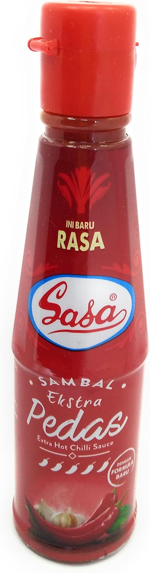 Sasa Sambal Extra Pedas (Extra Hot Chili Sauce), 135 Ml (Pack of 1)