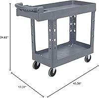 Vista 10 de Strongway Carrito utilitario de 500 libras con mango ergonómico, carrito de carga de construcción de espuma estructural sin mantenimiento