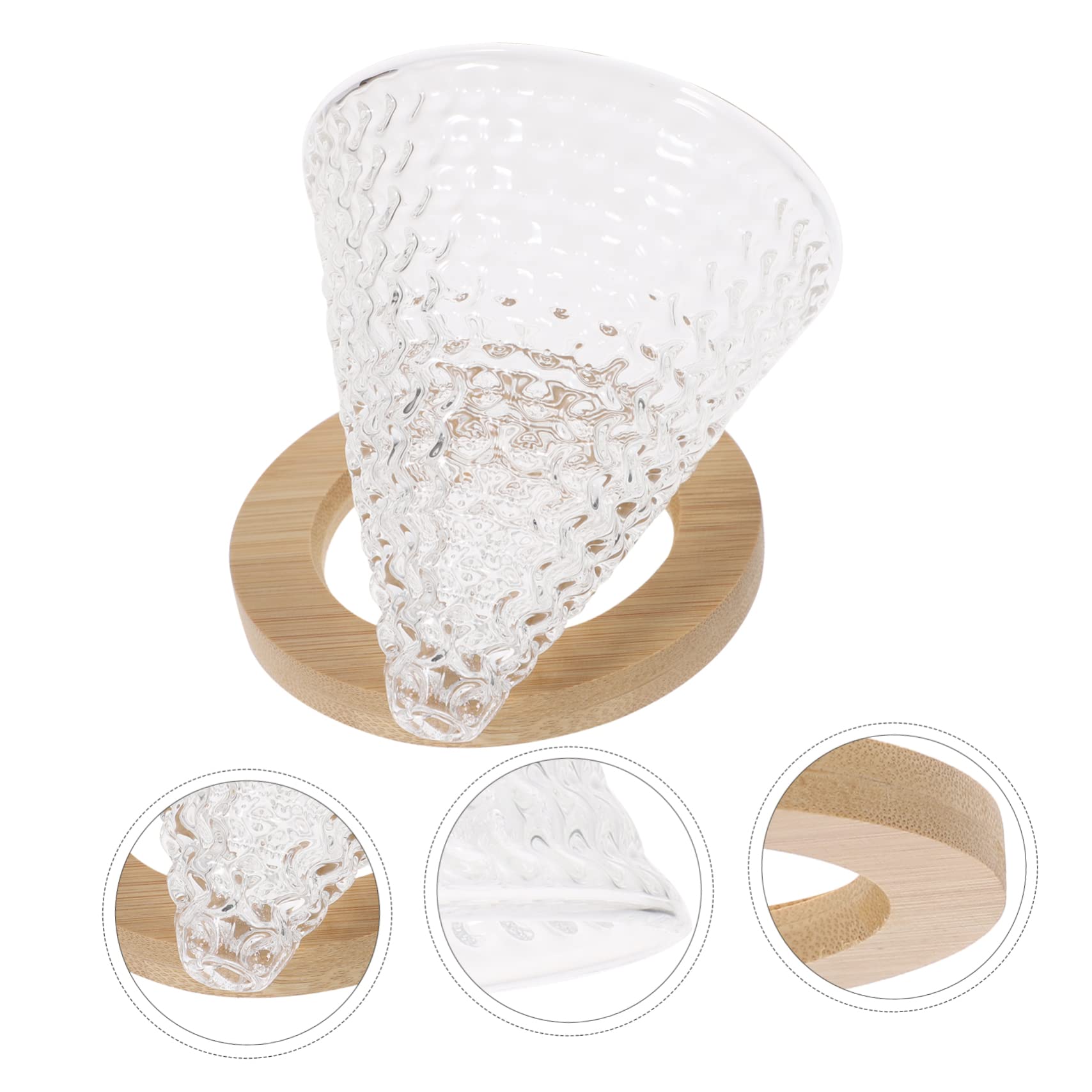 Cabilock 2 Juegos Recipiente Filtro cónico Filtro café cónico Portafiltro para Tazas Vasos y ollas pequeñas Accesorios y Filtro Espesar Taza Filtro Papel Filtro tazón Filtro