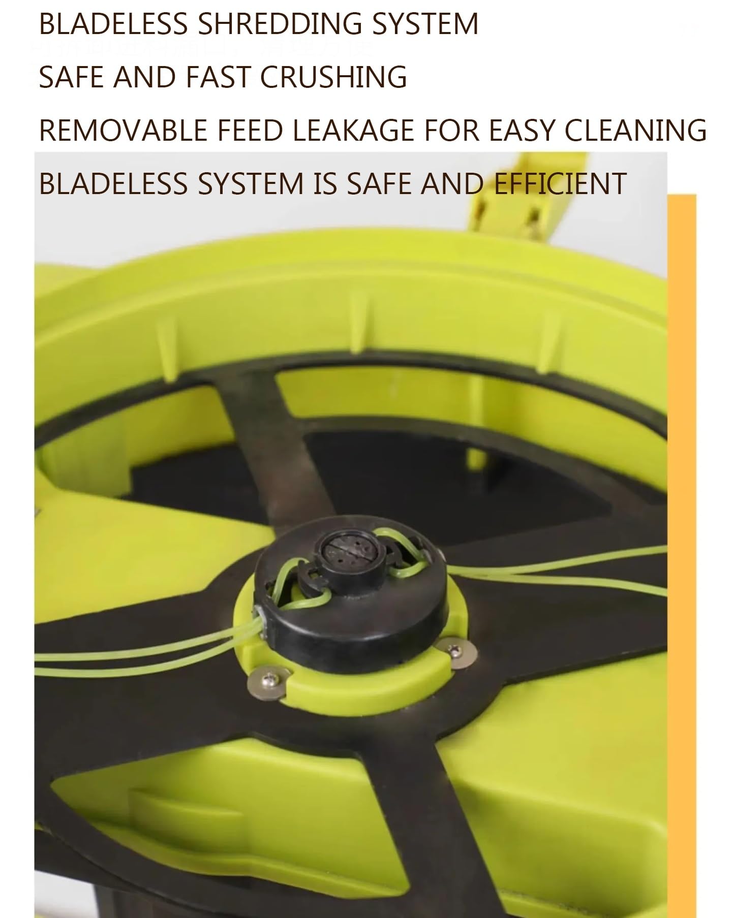Trituradora de hojas eléctrica con cable, trituradora de jardín de 2500 W con ruedas, trituradora de hojas de 8000 rpm, diámetro de embudo de 54 cm, incluye cable de alimentación de 20 m para un fácil