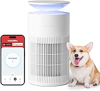 Vista 1 de SwitchBot Purificador de aire para el hogar de hasta 3620 pies cuadrados, purificador de aire HEPA con modo mascota, filtro lavable, aromaterapia