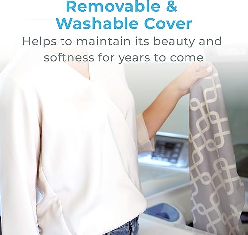 Miniatura 10 de Pure Enrichment PureRelief Express Designer Series - Almohadilla térmica eléctrica de 12 x 15 pulgadas, calentamiento rápido con 4 ajustes de calor,