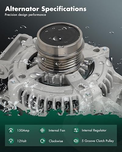 Miniatura 2 de SCITOO Alternador apto para Buick para Regal TourX 2018-2020, para Chevrolet para Camaro 2016-2020, para Chevrolet para Colorado 2015-2020, 12V