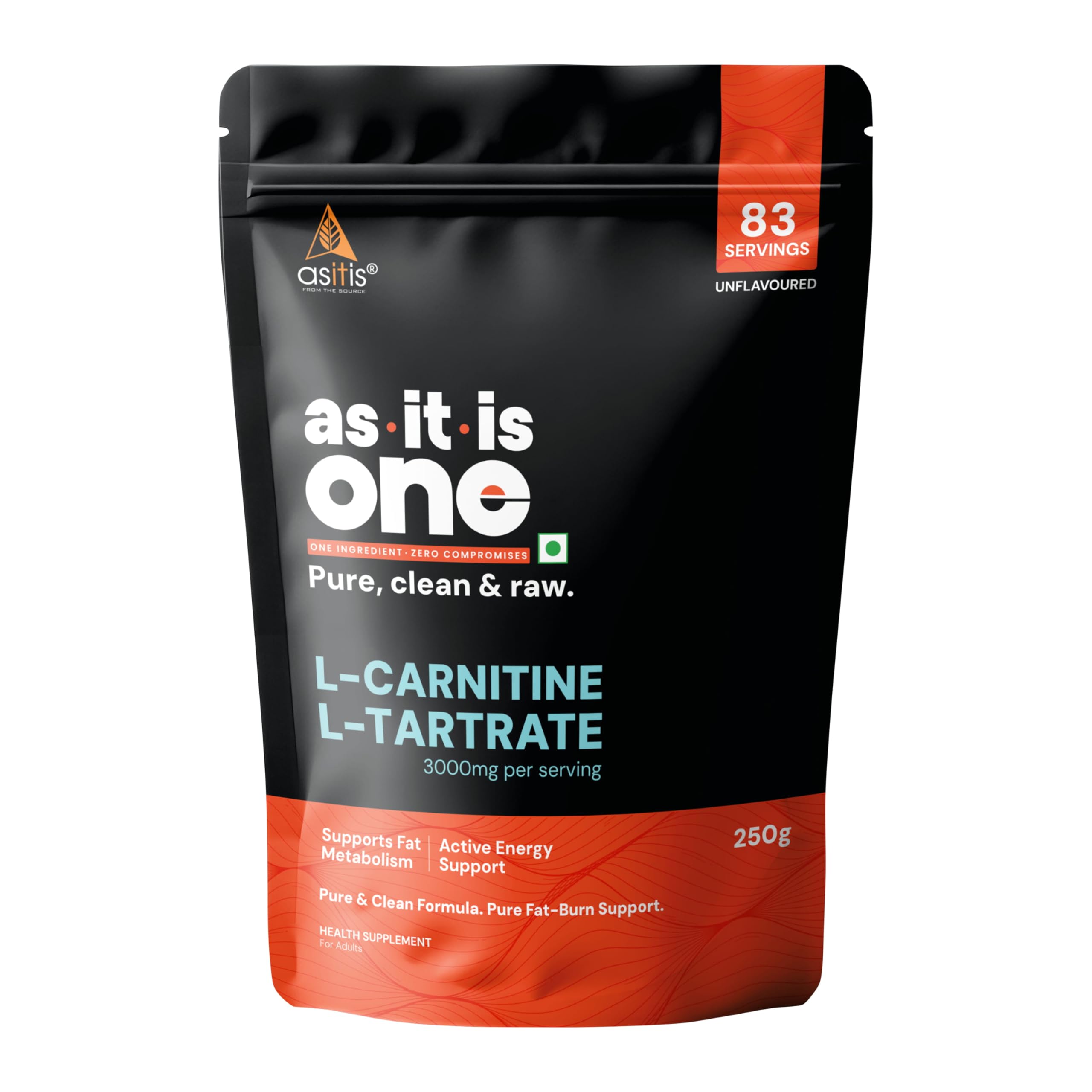 asitis l carnitine powder AS-IT-IS Nutrition 100% L-Carnitine L-Tartrate Powder, 1000mg Pure Amino  Acid for Energy & Performance, Pre workout with Fat Burning Effect-  Unflavored, Single Ingredient with Zero Adulteration -250 g : Buy Online at