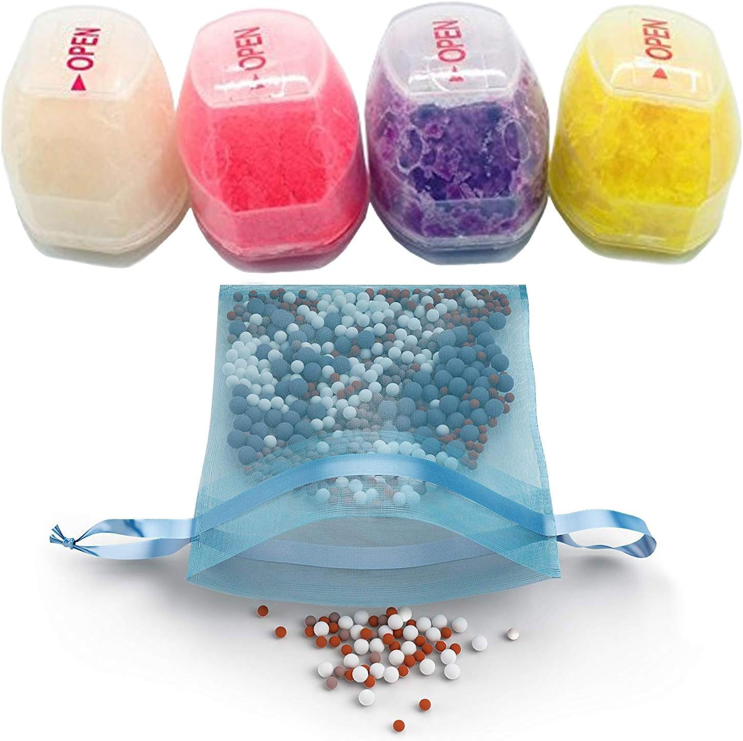 PureAction Replacement Filters Set for use with Vitamin C Filter Shower Head SH158 - Removes Chlorine, Chloramine & Fluoride - Increases pH Softens Hard Water