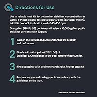 Vista 4 de Pool Stabilizer and Conditioner for Swimming Pools - Maximum Strength Swimming Pool Conditioner and Cyanuric Acid for Pools - Helps with Pool Water