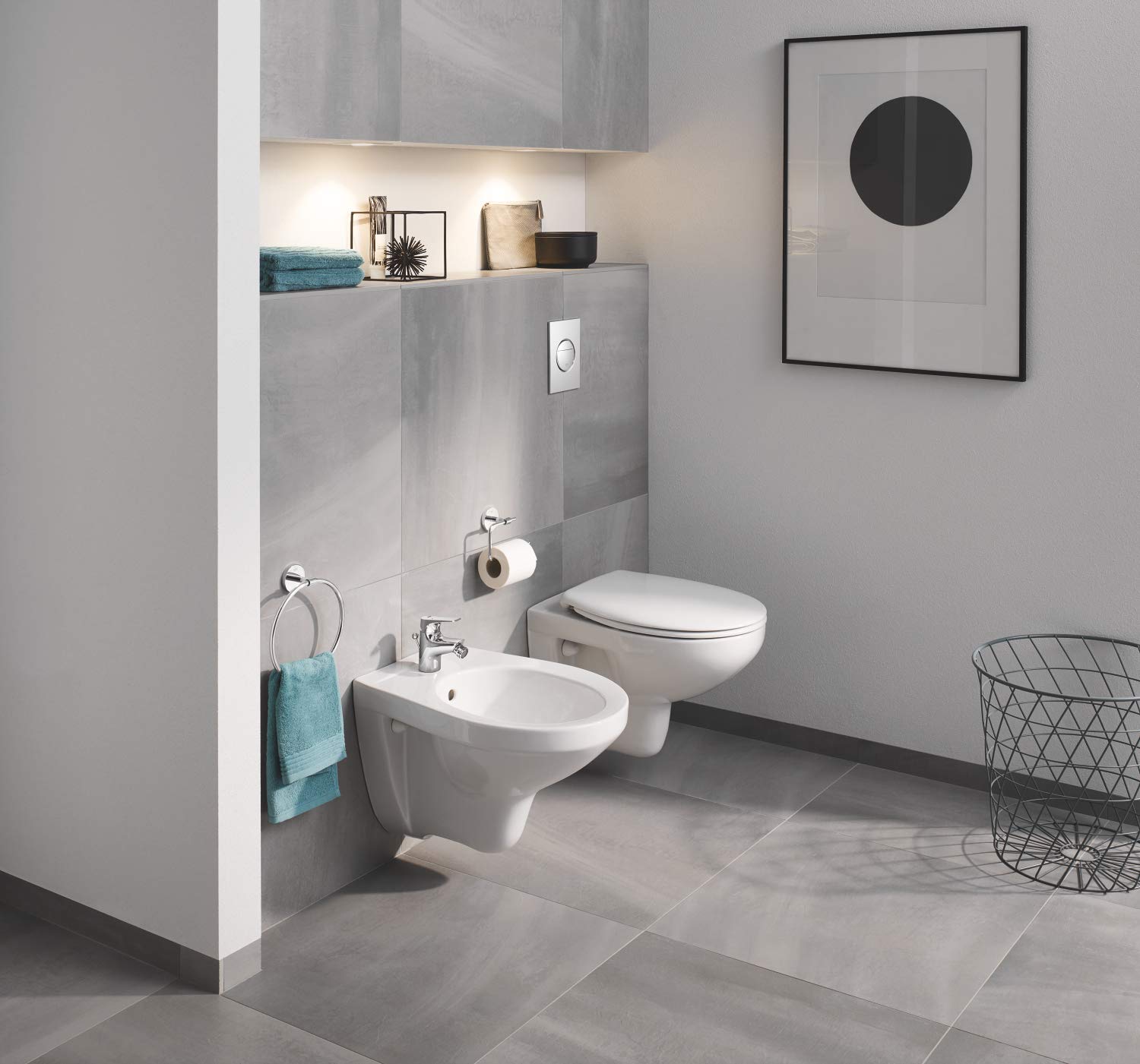 Grohe Bauflow Bidet, z drążkiem, 23754000, chrom