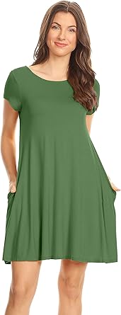 womens t shirt dress with pockets