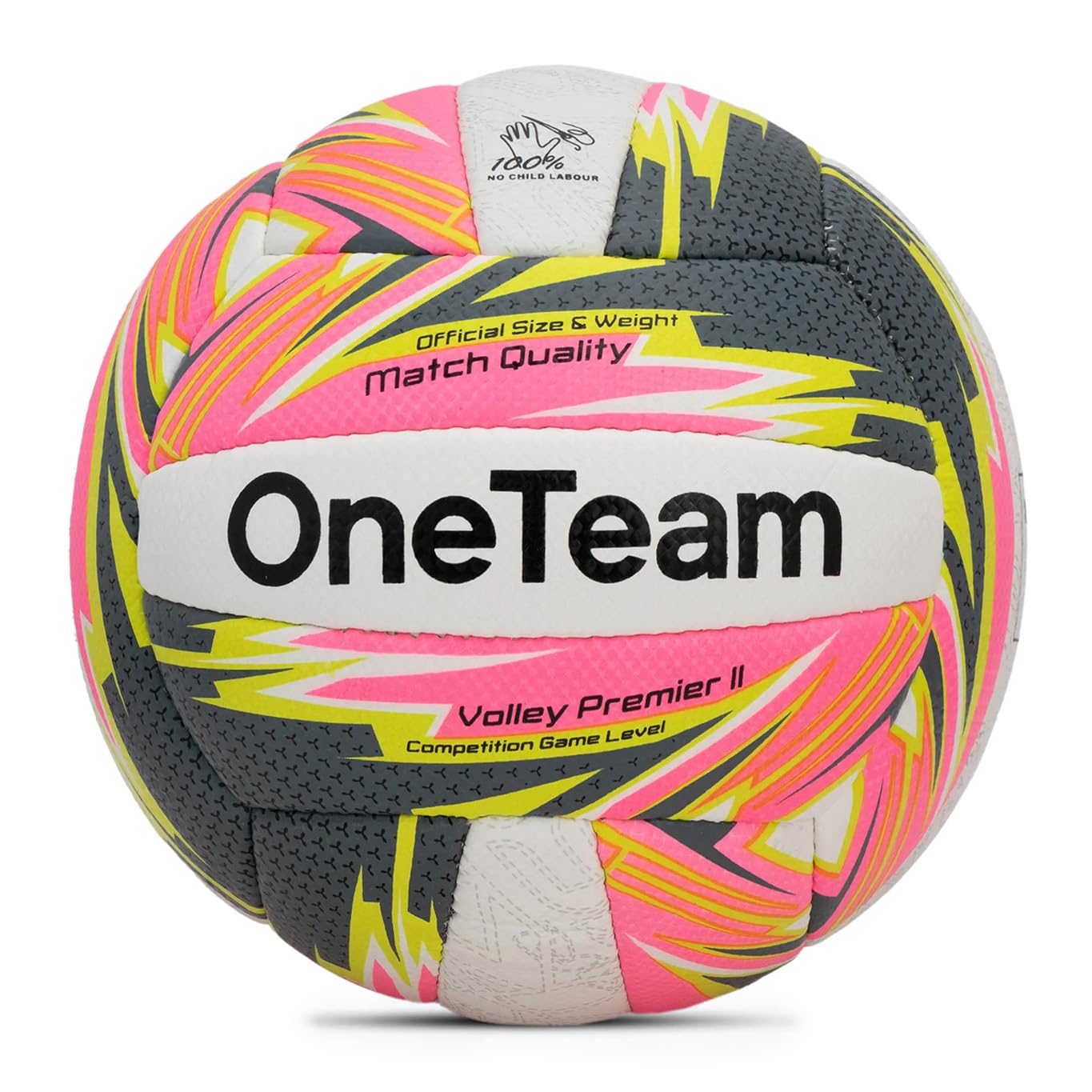 OneTeam Piłka do siatkówki plażowej HS Beach rozmiar 5 w kolorze różowym, strukturalna powierzchnia PCW, mocny chwyt i przyczepność, stabilna i elastyczna, optymalna lekkość, idealna do zabawy na