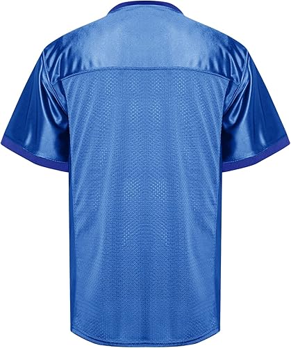 Miniatura 2 de MESOSPERO Camiseta de fútbol para hombre, camiseta de práctica de fútbol en blanco para entrenamiento atlético y ocio diario