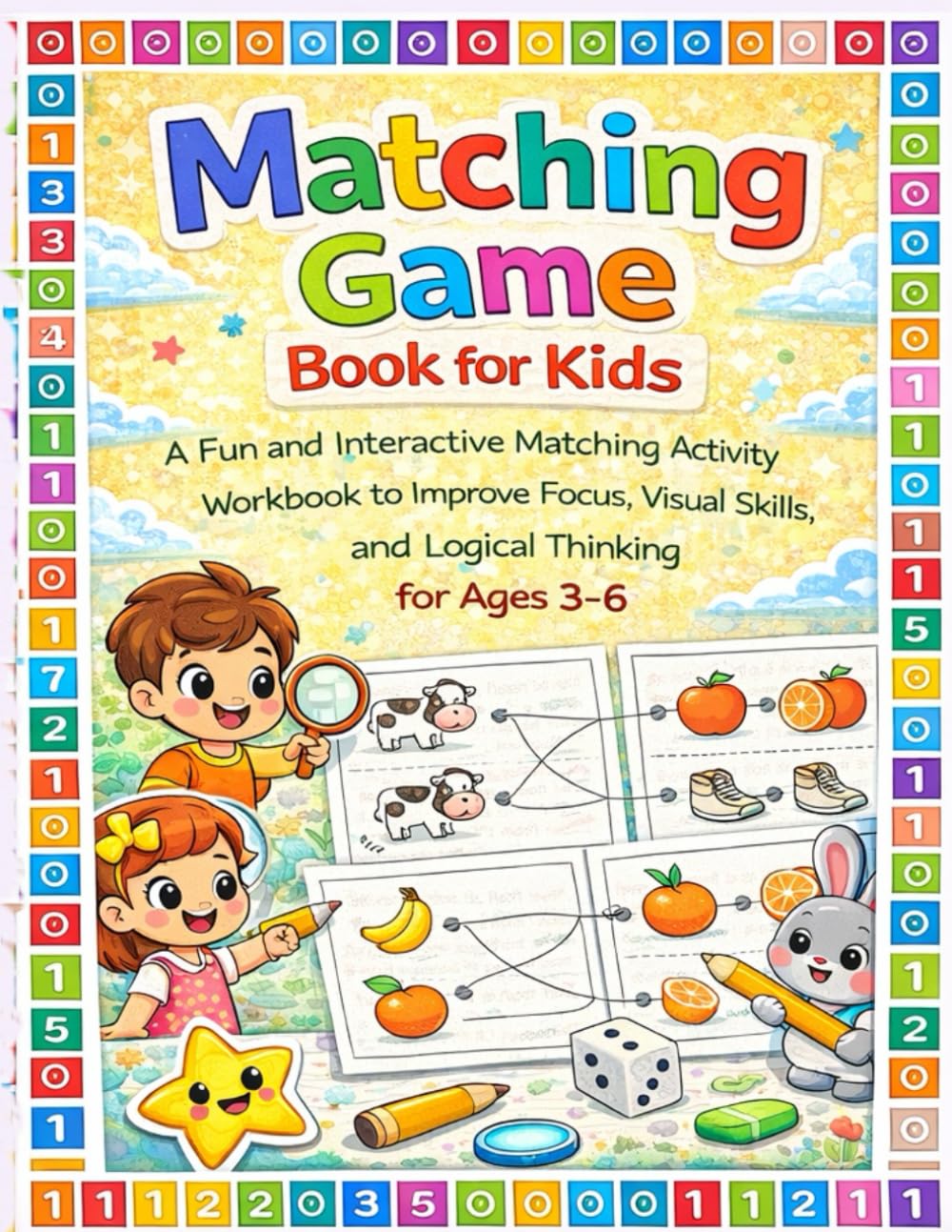 Matching Game Book for Kids: A Fun and Interactive Matching Activity Workbook to Improve Focus, Visual Skills, and Logical Thinking for Ages 3–6 (Little Learners Activity Workbook Series)