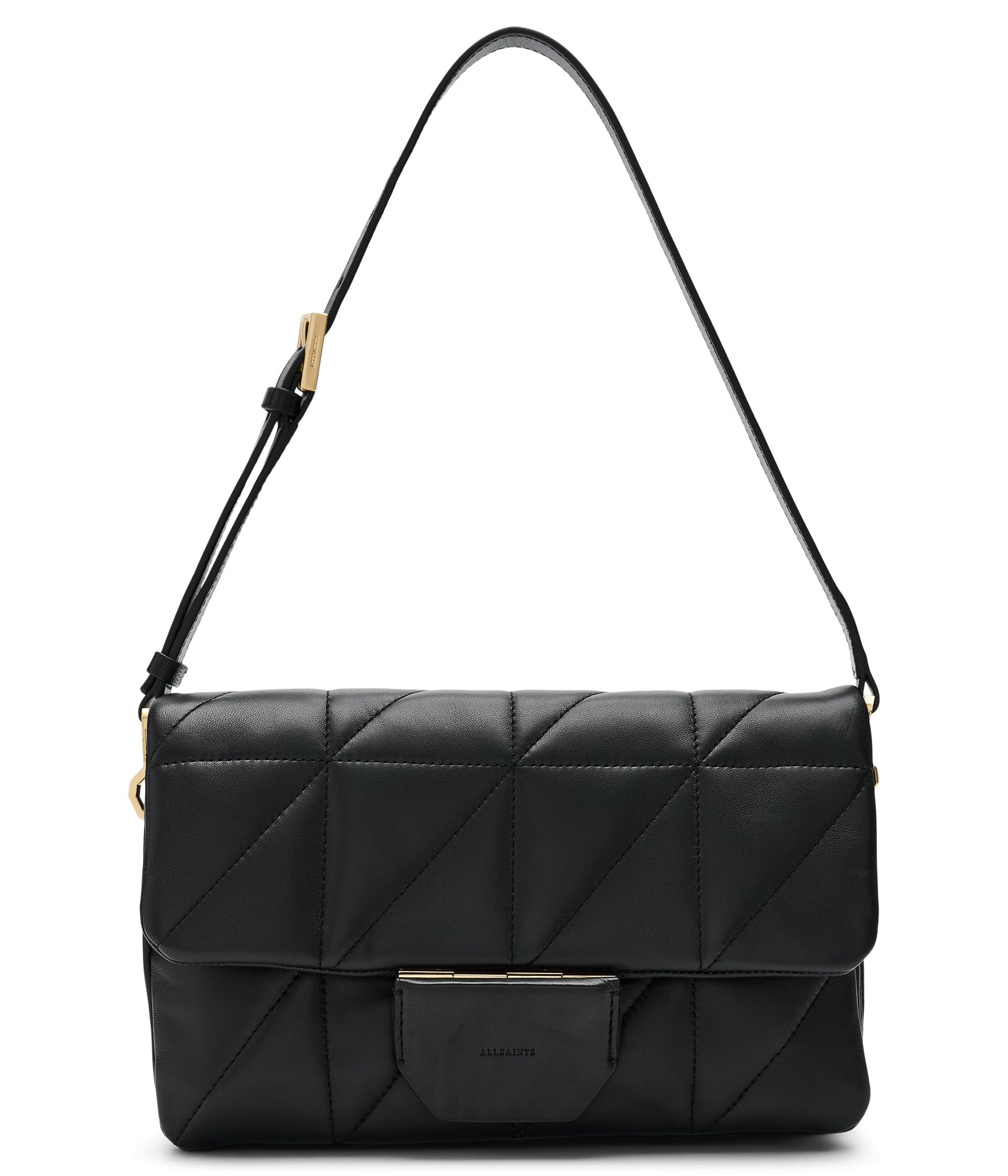 AllSaints Ondine Quilt Shldr Black W212XD One Size