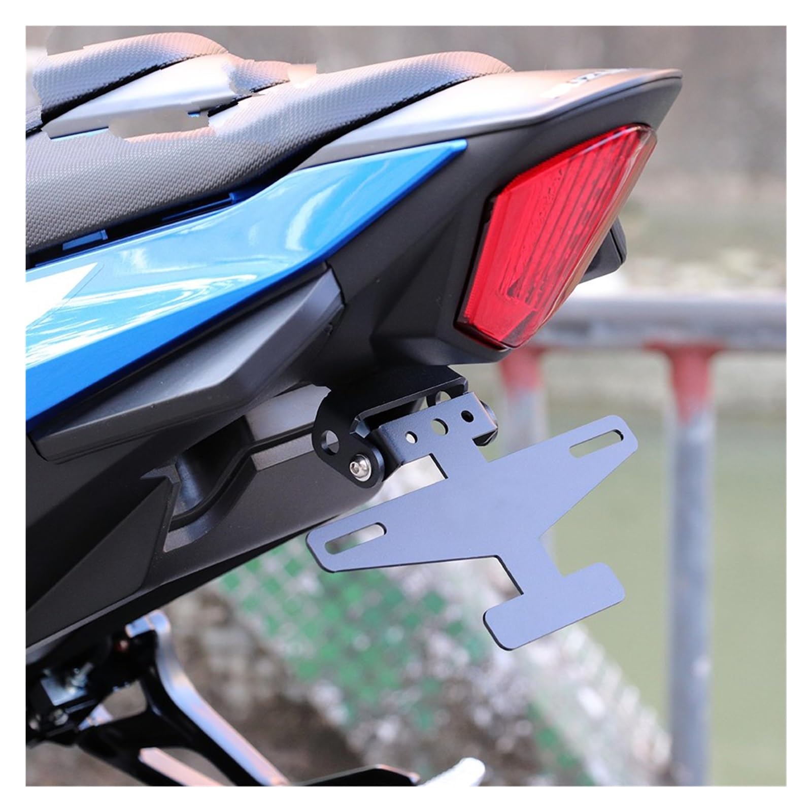 Portatarga Per Moto, Portatarga Modificato Con Luci LED, Accessori Per S&uzuki GSX250R GSX250 GSX 250R