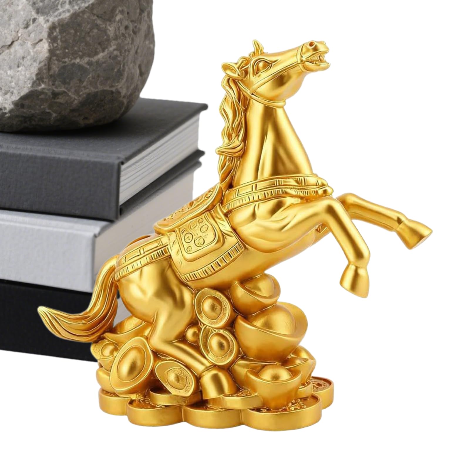 Sculpture de bureau décorative : l'éclat de l'or pour votre intérieur