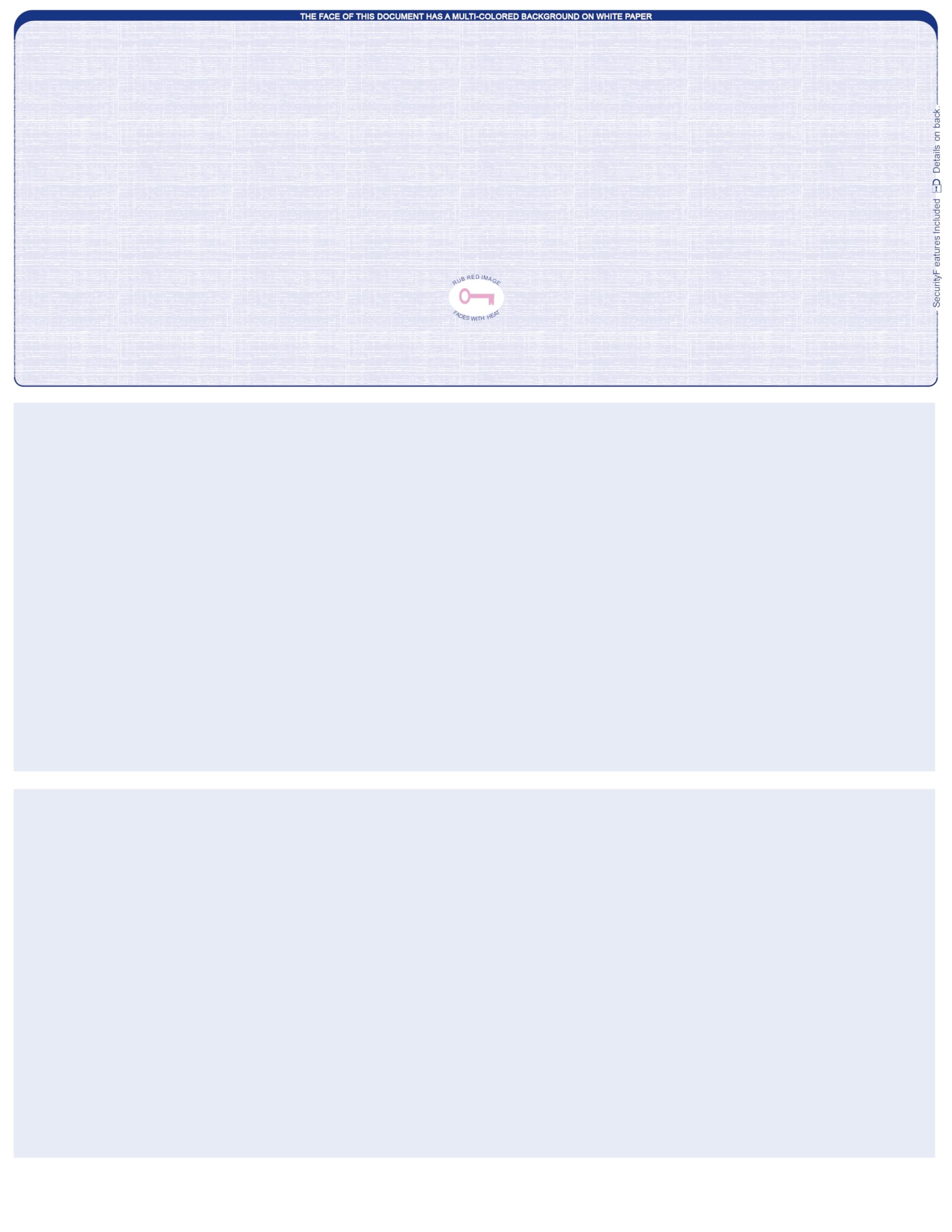 Carousel Checks Inc. Blank High Security Top Computer , 250 Blue Laser