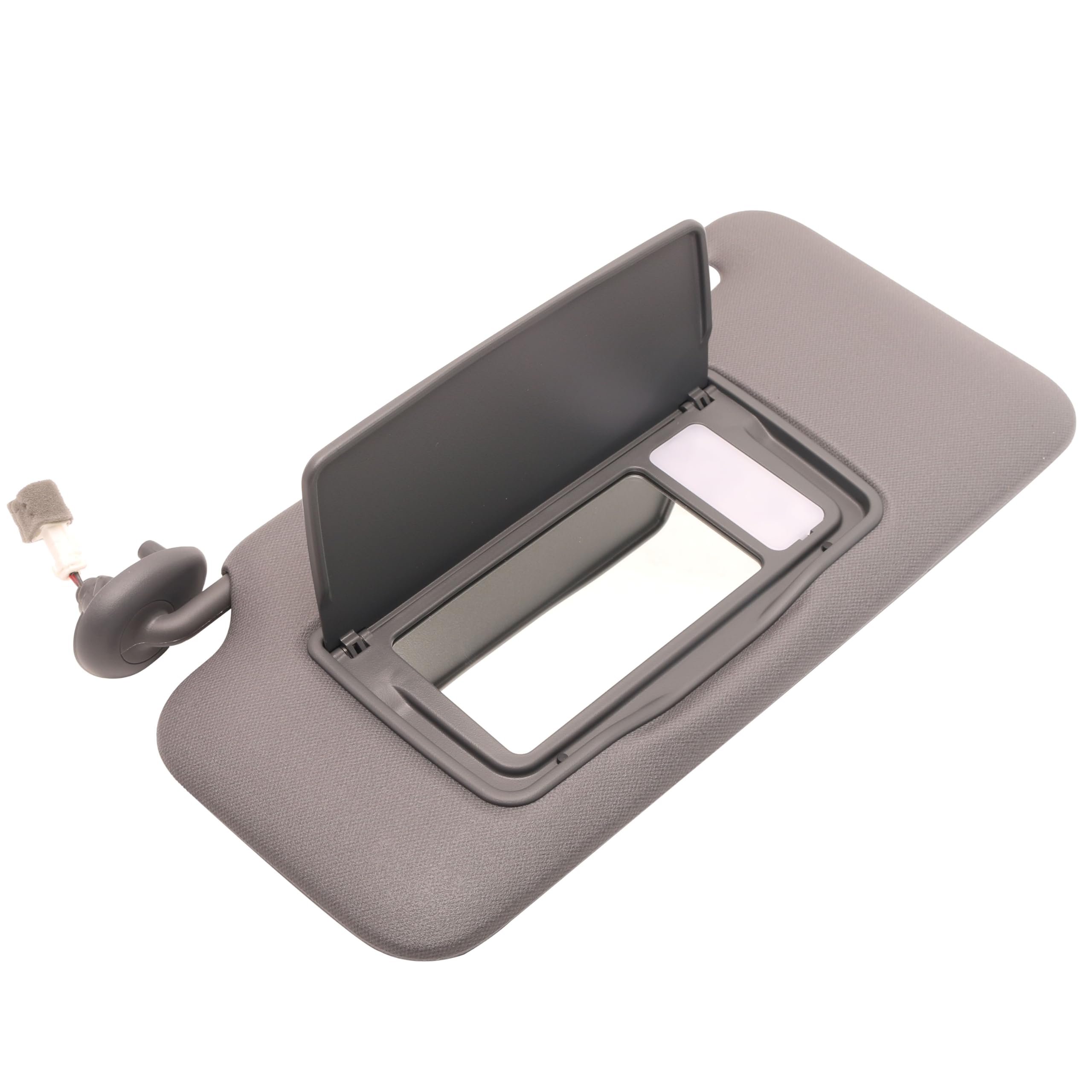 Left Driver Sun Visor w/Mirror & Led Light Fits for Honda HR-V 2016-2022, Interior Gray Left Side Sun Visor Replaces OE# 83280-T7W-A12ZA