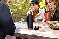 Vista 8 de CamelBak Botella con tapa de transporte, acero inoxidable aislado al vacío, fácil de transportar Negro