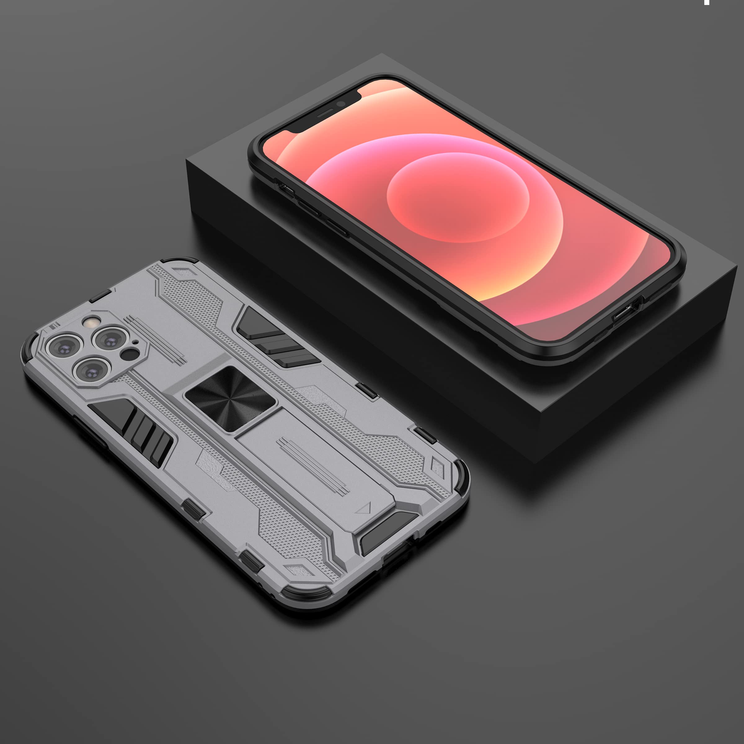 Custodia Rugged iPhone 12/12 Pro Smartphonica - Cover Armor con Anello
