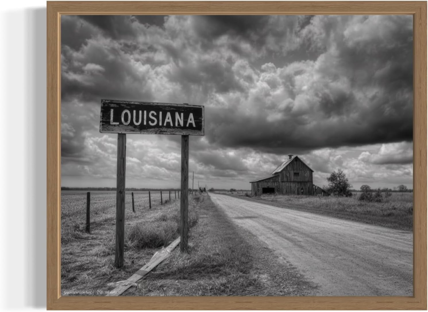 Louisiana French Quarter Wall Art Print Poster, State Painting Photo Artwork Wall Decor Nature Landscape Bedroom Bathroom Living Room 165B (Louisiana French Quarter, 24 x 36 inches, Unframed)