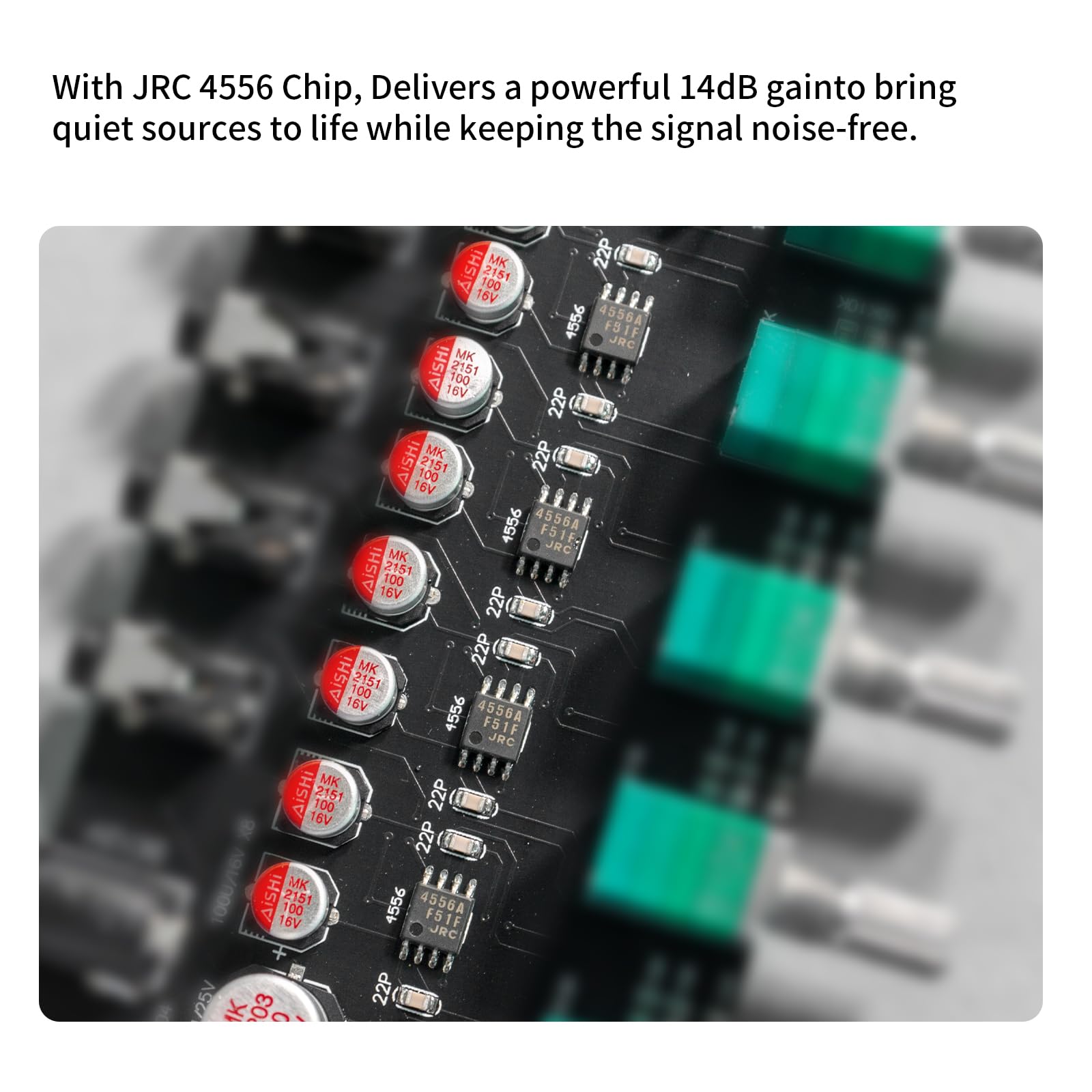 Mezclador y distribuidor de audio estéreo de 2 entradas y 4 salidas, divisor de 4 canales con control de volumen independiente e indicador LED, carcasa de aleación de aluminio, para podcasting, juegos