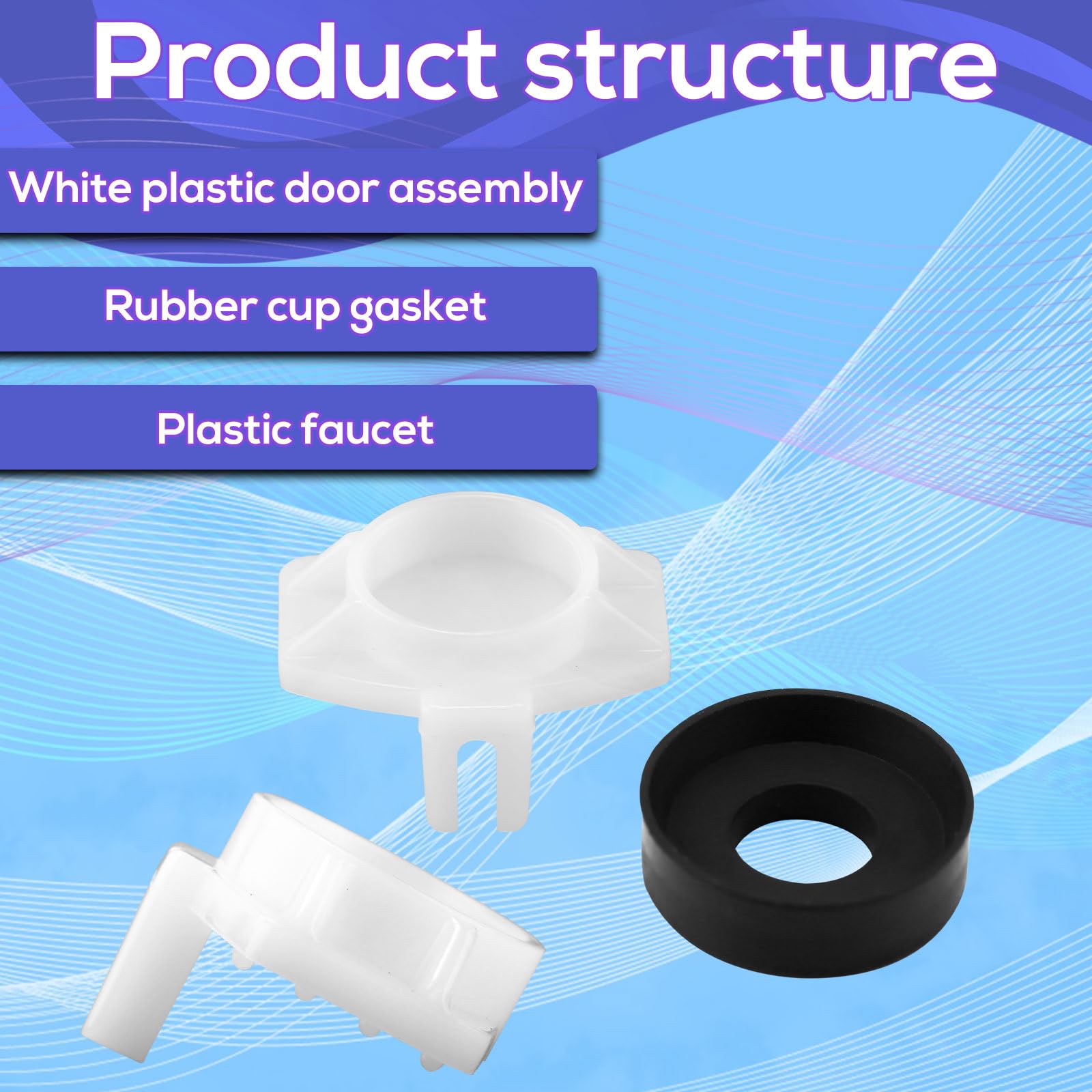 BOXOB 3pcs 101237 Cup Seal & Diverter Gate Compatible with Moen