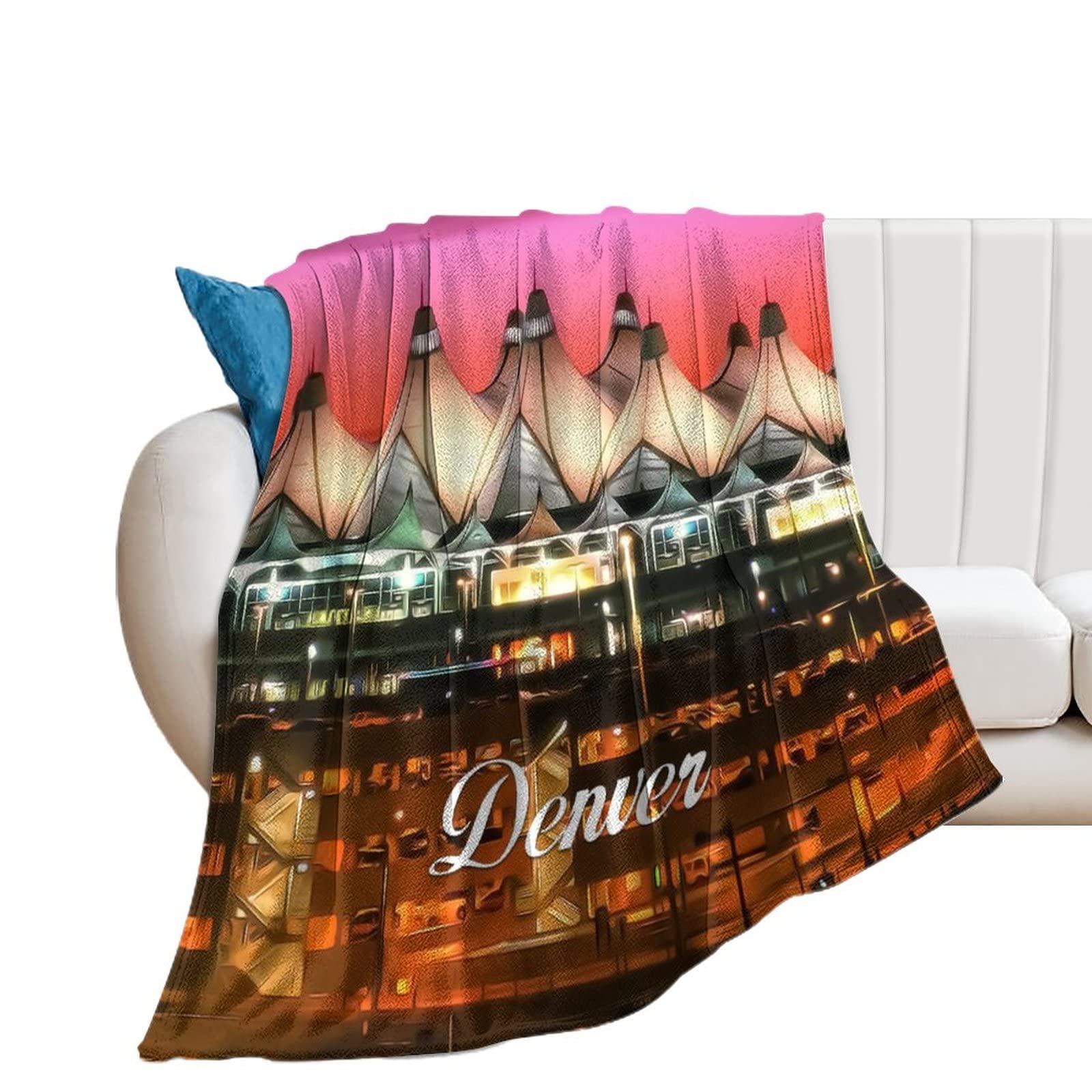 Couverture polaire idéale pour voyage et climatisation sur le canapé