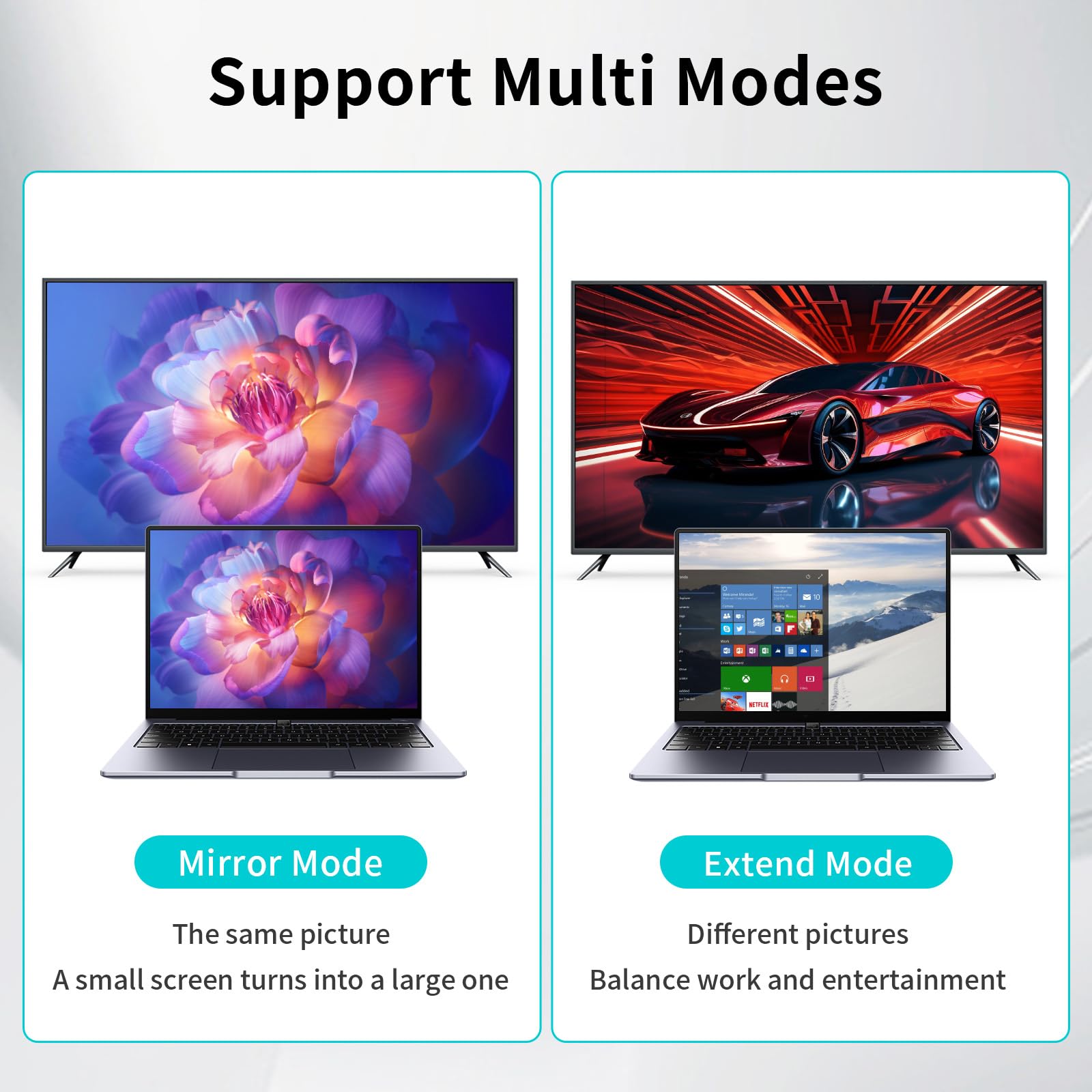 Cavo di prolunga HDMI 8K, confezione da 2, adattatore HDMI maschio a femmina, 3 m, compatibile con Xbox, PS5, PS4, Roku, TV, laptop, PC e altro ancora