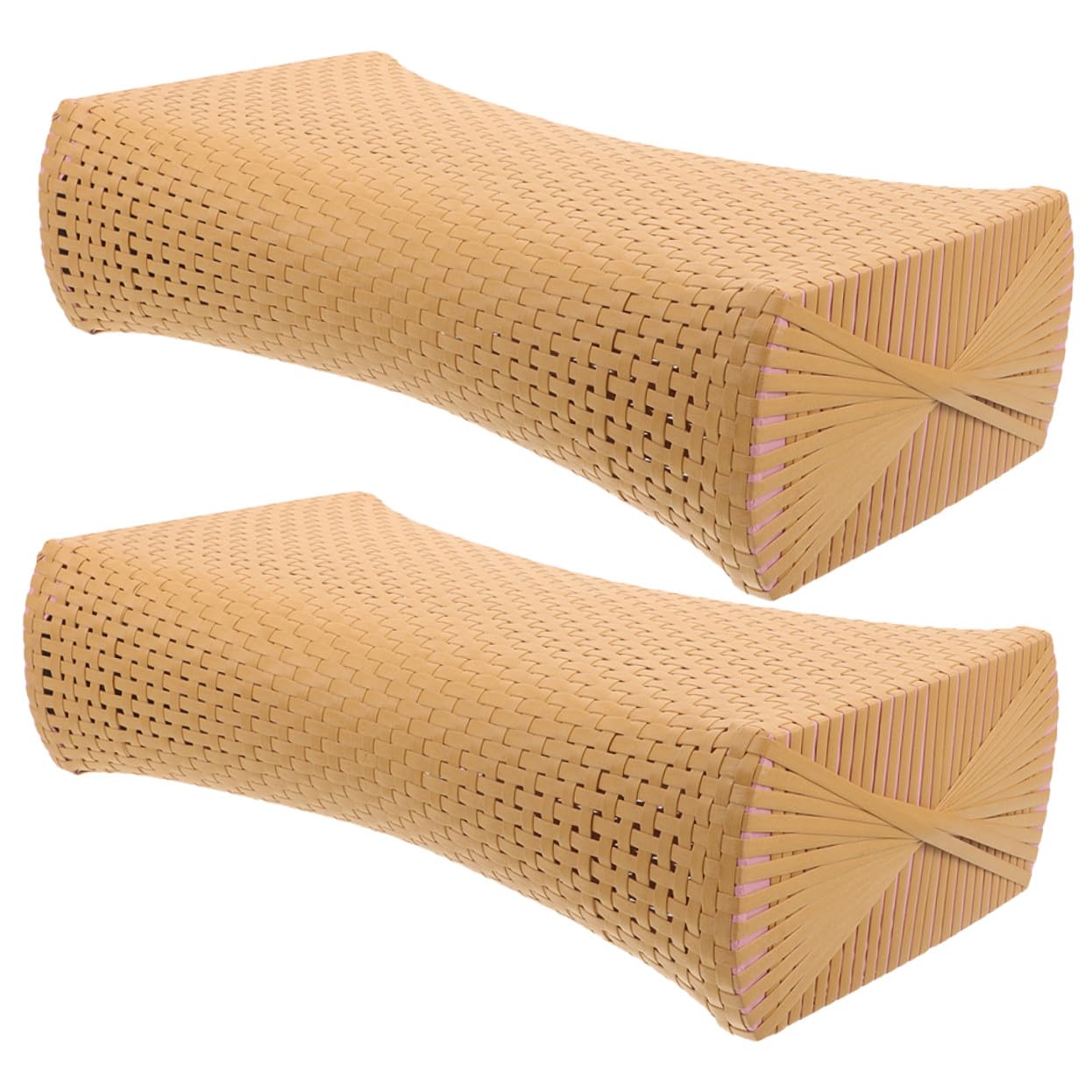 Coussin de sauna Gatuida en plastique imitation rotin, lot de 2 appuis-tête légers