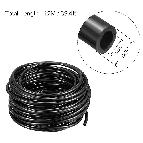 Miniatura 2 de uxcell Tubería de aire neumática, 0.236 in de diámetro exterior x 0.157 in ID 39.4 ft (39.4 pies) PU poliuretano compresor de aire manguera tubo