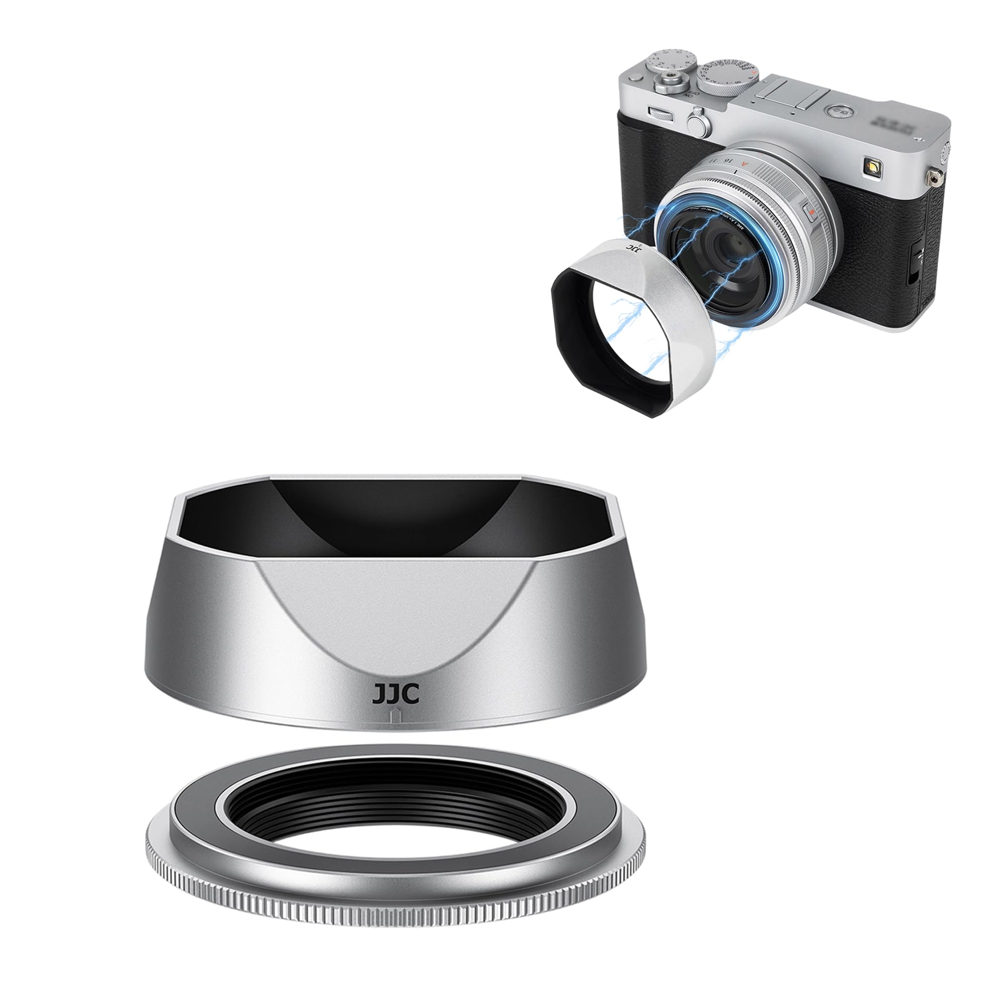 XF23mmf2 R WR +別売フード＋保護フィルター Amazon | JJC マグネット吸着式 スクエアレンズフード+アタブター