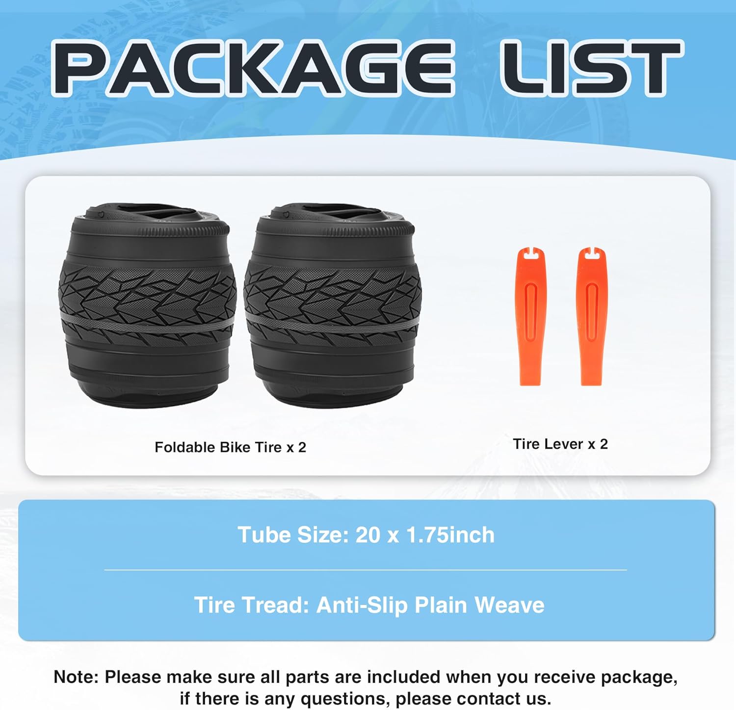 ZUKKA Bike Tire 20x1.75/20x2.125/24x1.75/26x1.75/27.5x1.75 Inch Replacement Bike Tire for Mountain Bike Cruiser Bike