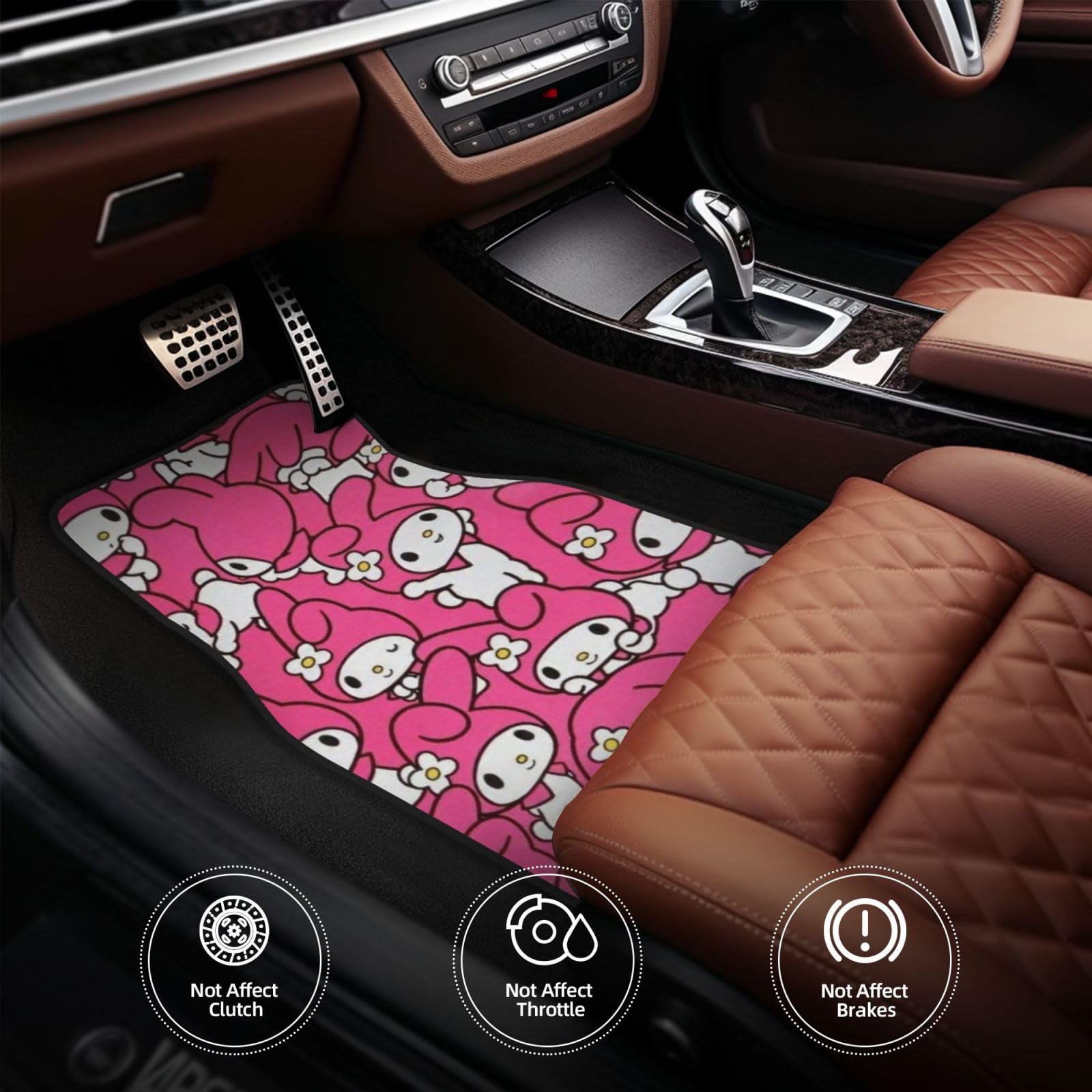 Amazon.co.jp: マイメロディ カーマット 4点セット 車用フロアマット