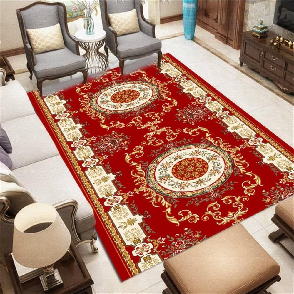 Tapis fille chambre au motif floral rétro pour créer un nid douillet