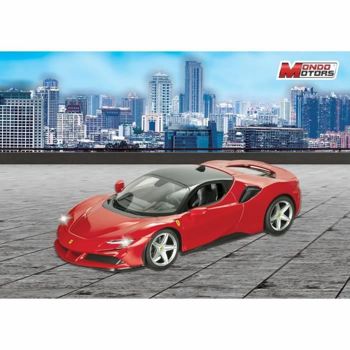 Mondo Motors, FERRARI SF90 STRADALE, Modello in Scala 1: 14, fino a 10 km/h di Velocità, Auto Giocattolo per Bambini 63659