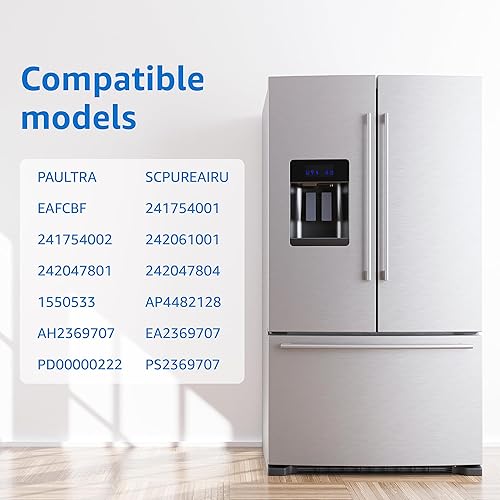 Miniatura 5 de Repuesto para filtro de aire Frigidaire PAULTRA Pure Air Ultra y Electrolux EAFCBF, 242047801, 242047804, 6.5 x 4.75 pulgadas, paquete de 4