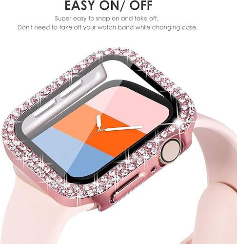 Miniatura 273 de KADES - Funda protectora brillante compatible con Apple Watch Series SE, SE 2022, 6, 5 y 4 de 44 mm, con protector de pantalla incorporado