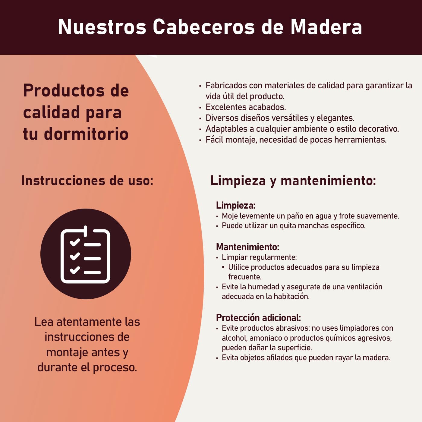 amuéblate online - Cabecero Nórdico Indiana de 160 x 120 cm | Práctico y Elegante | Fácil de Montar, Colores Cambria y Grafito (para Cama de 135-140 o 160)