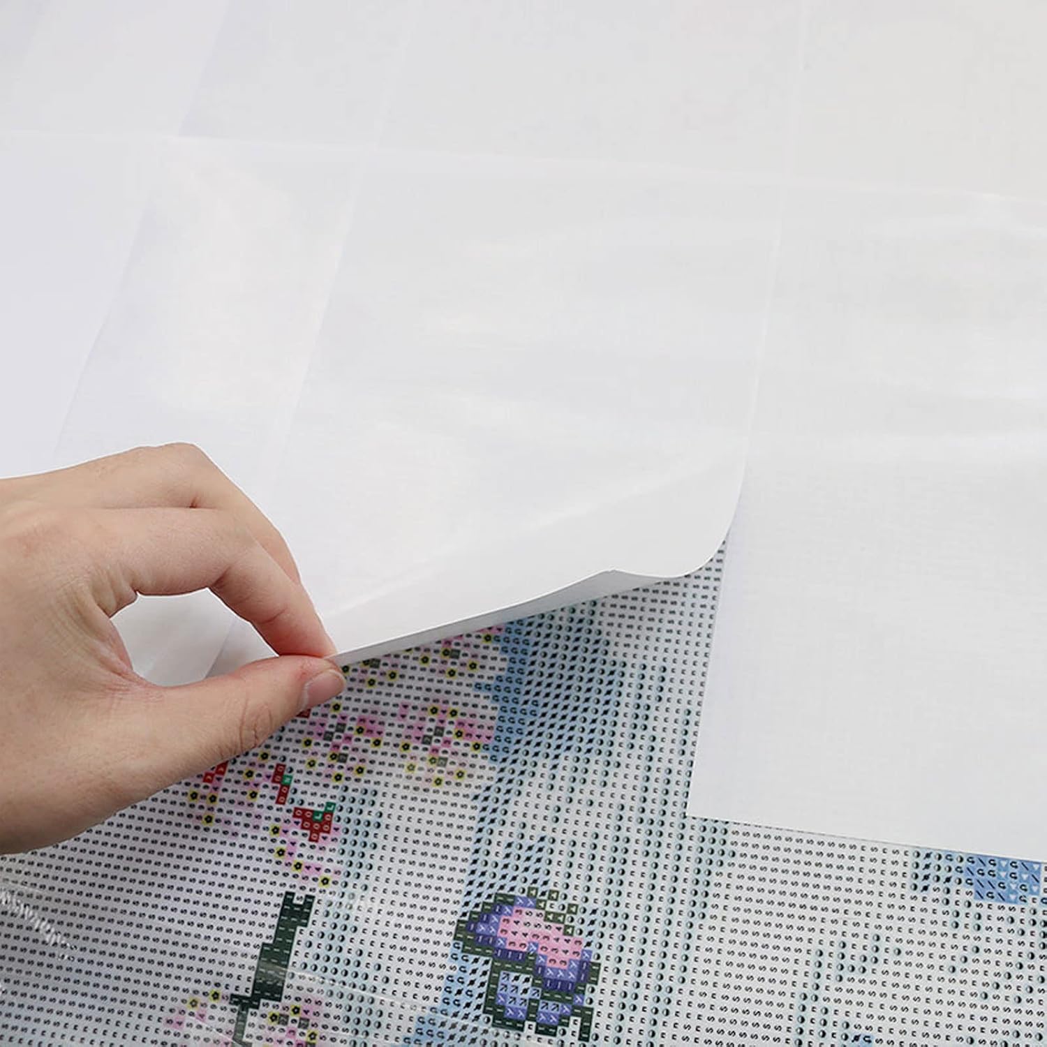 50PCS Diamond Art Painting Release Paper Non-Stick 5D Diamond Art Painting Replacement Cover Sheets for Diamond Embroidery Painting (8.3 * 5.8 inches)