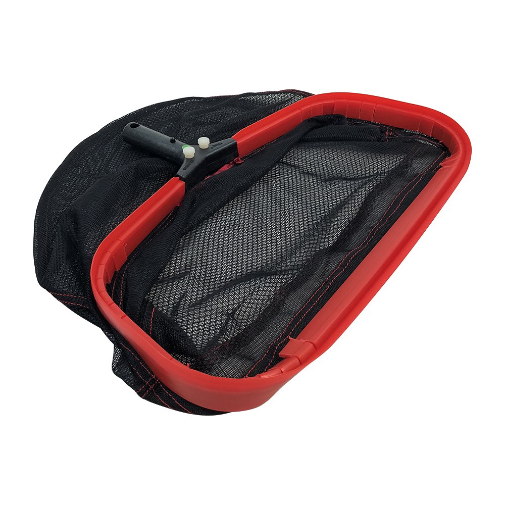 Puri Tech Primal 23" Inch Leaf Rake with Heavy Duty Soft Black Nylon 13" Inch Deep Net with Wear Panel for Swimming Pools & Spas UV and Chemical Resistant Leaf Chaser