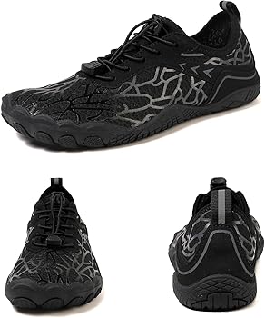 Zapatillas Barefoot Mujer Zapatillas Trail Hombre Suela 5 Dedos Antideslizante Drenaje Rápido Calzado Ultraligero para Senderismo y Deporte 36-47 EU2