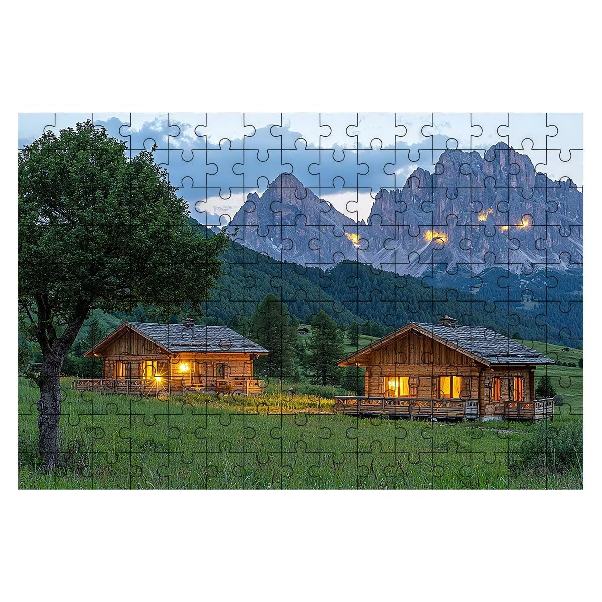 Puzzle 5000 elementów Krajobraz, Puzzle kabinowe dla dorosłych, klasyczne puzzle gry edukacyjne do aktywności rodzinnej, najwyższej jakości drewniane puzzle z pudełkiem na prezent dla mężczyzny