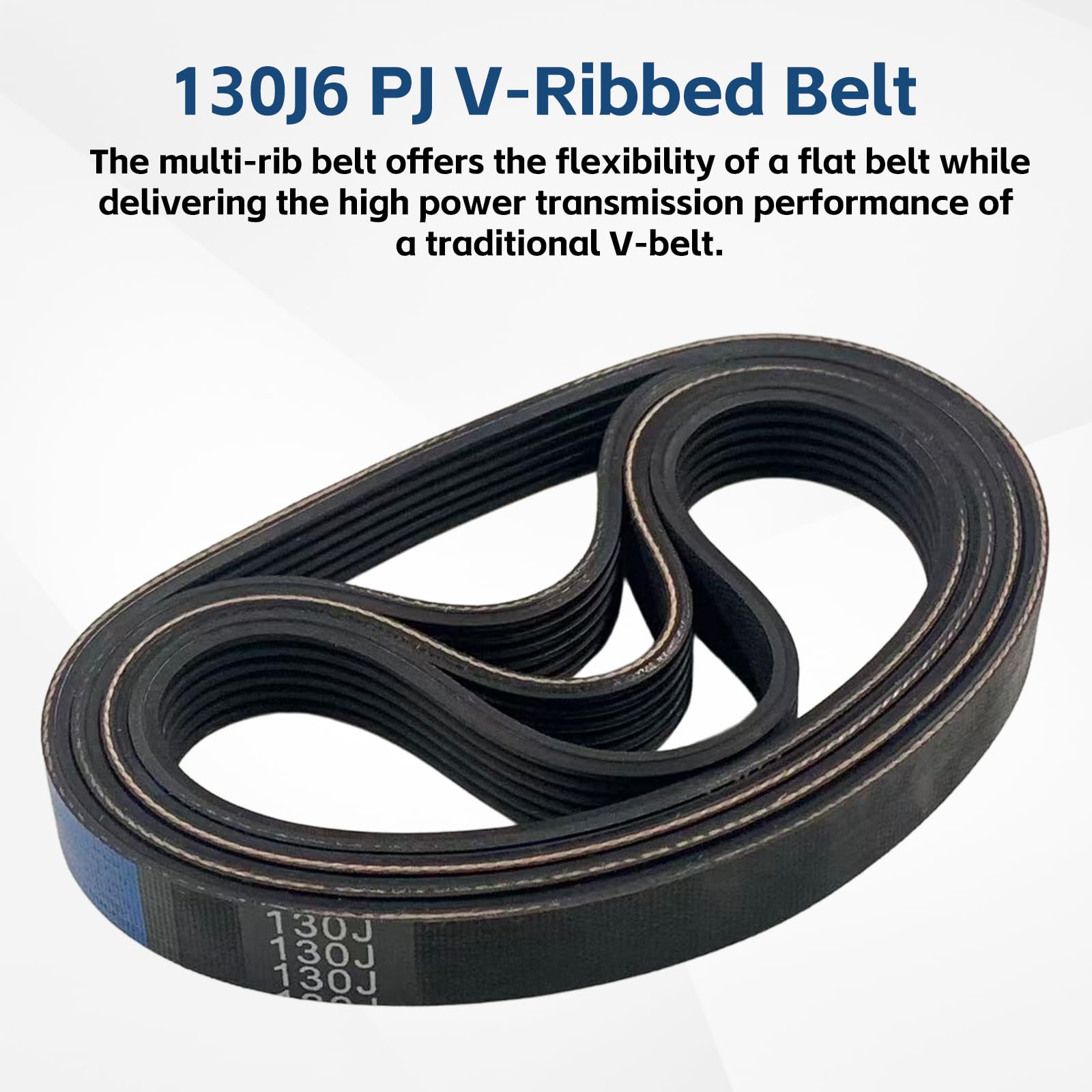 4 Pack 130J6 PJ V-Ribbed Belt, 6 Ribs, 13" EPDM Poly V Belt — Amazon image 6