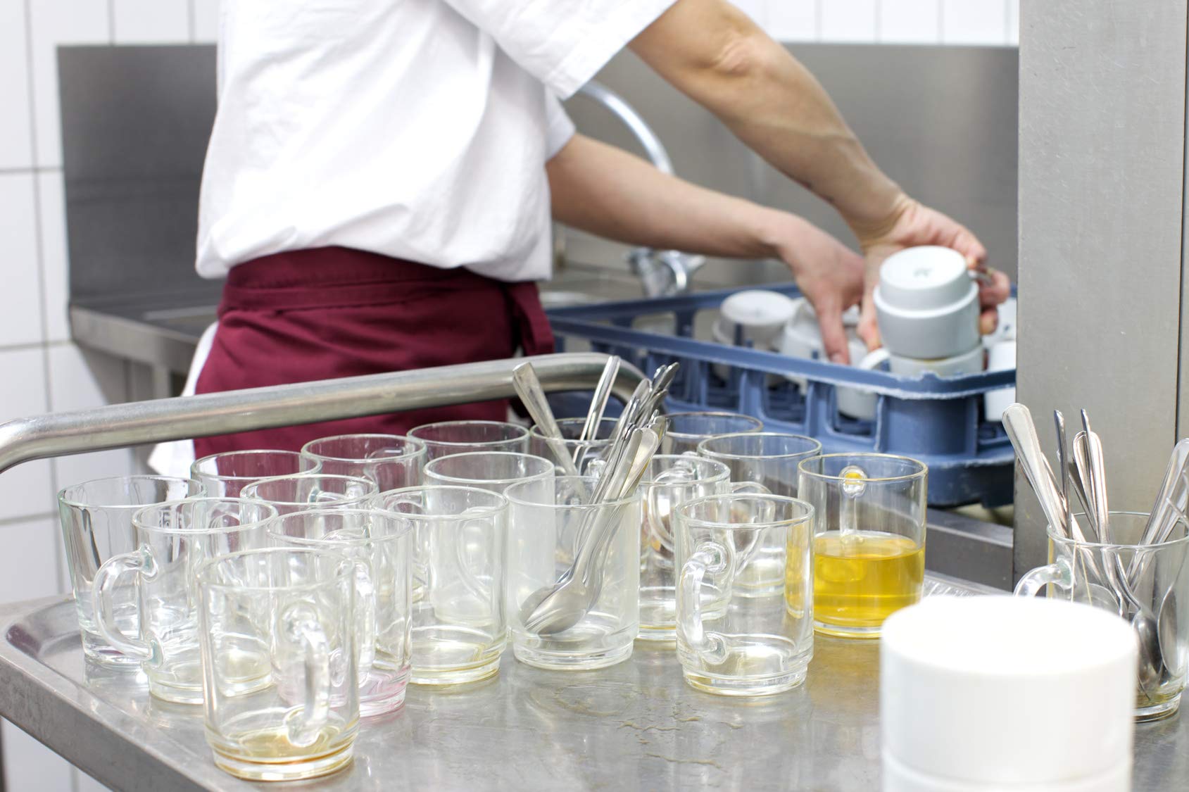 KaiserRein Klarspüler Geschirrspüler Gläserreiniger Gläserspülmittel Klarspüler für gewerbliche Spülmaschinen desinfizierend 12 kg Kanister Chlorfrei