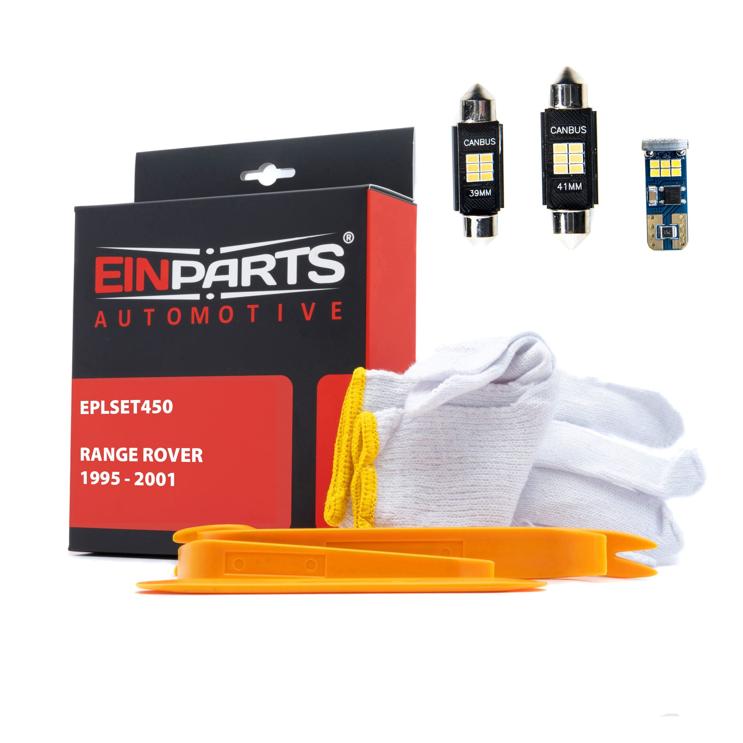 EinParts Juego de Bombillas LED para Coche, Sin errores Can-Bus, para interior de coche especifico para Range Rover 1995-2001, 17 piezas