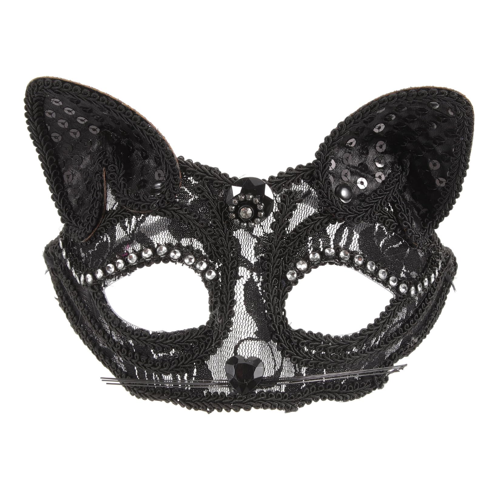 ROMISBABA Lightweight Metal Mask Masquerade Half-face Cosplay Mask for Party Carnival