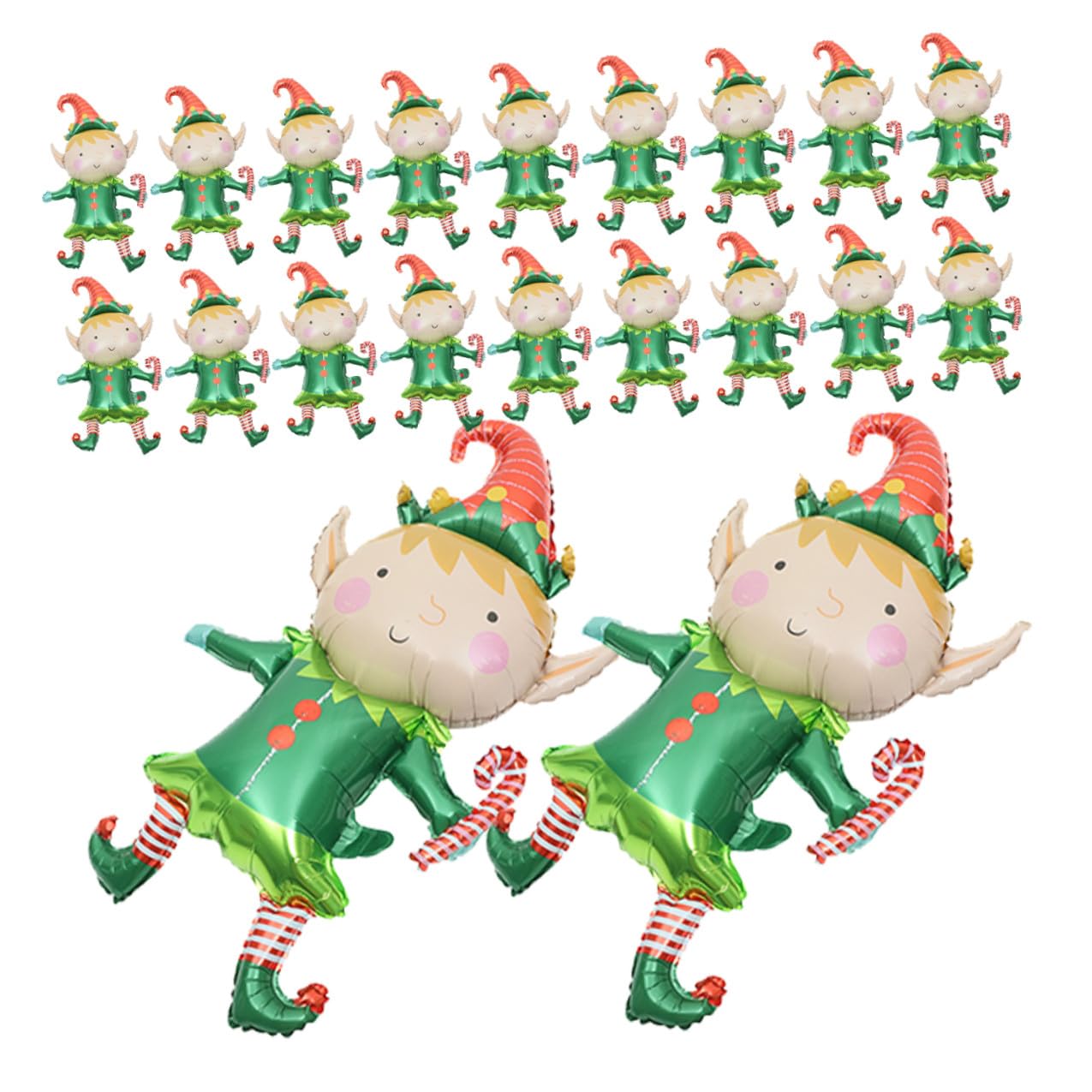 50 Palloncini di Alluminio Natalizi a Tema Clown Decorazioni Palloncini per Feste di Natale Compleanni e Capodanno Set da 50 Pezzi per Decorazione di Pareti Porte e Soffitti