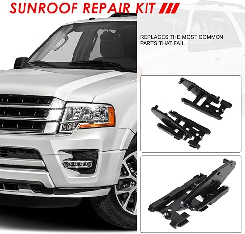Miniatura 3 de Auto Dynasty Kit de reparación de rieles de techo corredizo compatible con Ford F-150 F-250 F-350 F-450 Expedition Lincoln Navigator Mark LT 00-17