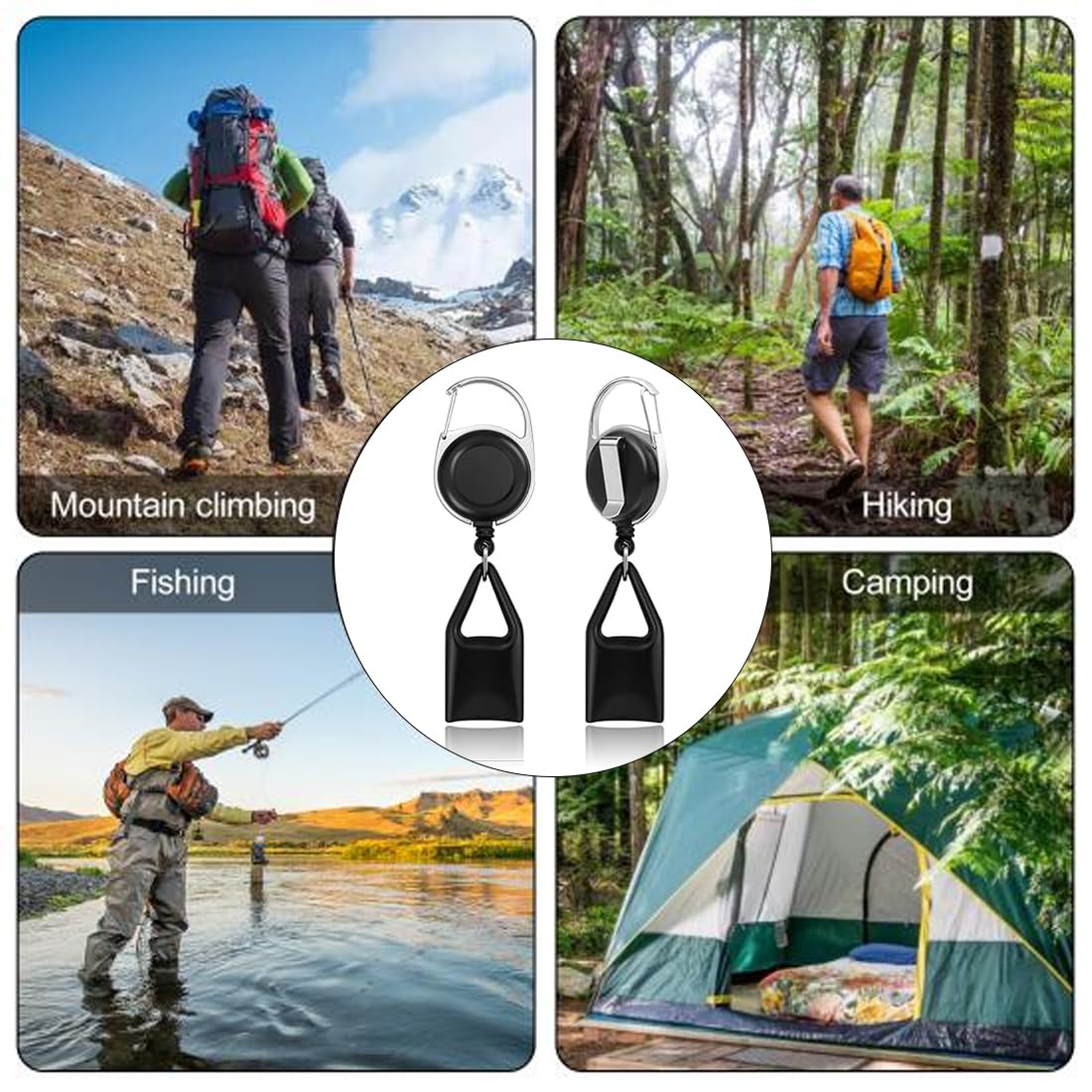 Porta Accendino Con Cavo Retrattile - Set Da 2, Antifurto E Pratico Per Borse E Cinture - Foto 4